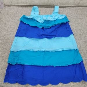 Gymboree Girls Blue Ruffles Dress